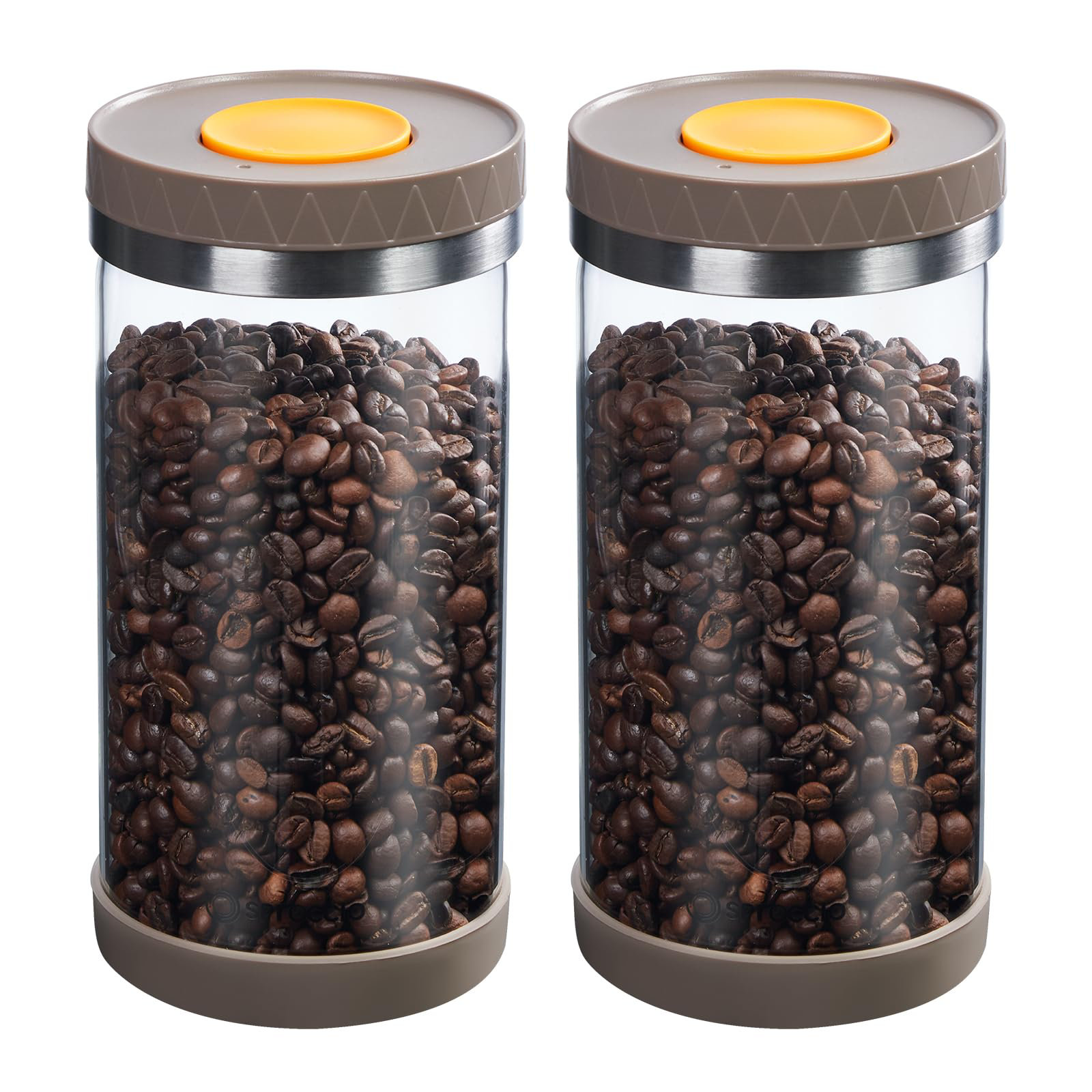 Tubes De Rangement à Dose Unique Pour Grains De Café - 12 Tubes Verre 60 Ml + Présentoir Bois - Dose 20 G